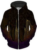 Hallucinations Golden Honey Unisex Zip-Up Hoodie