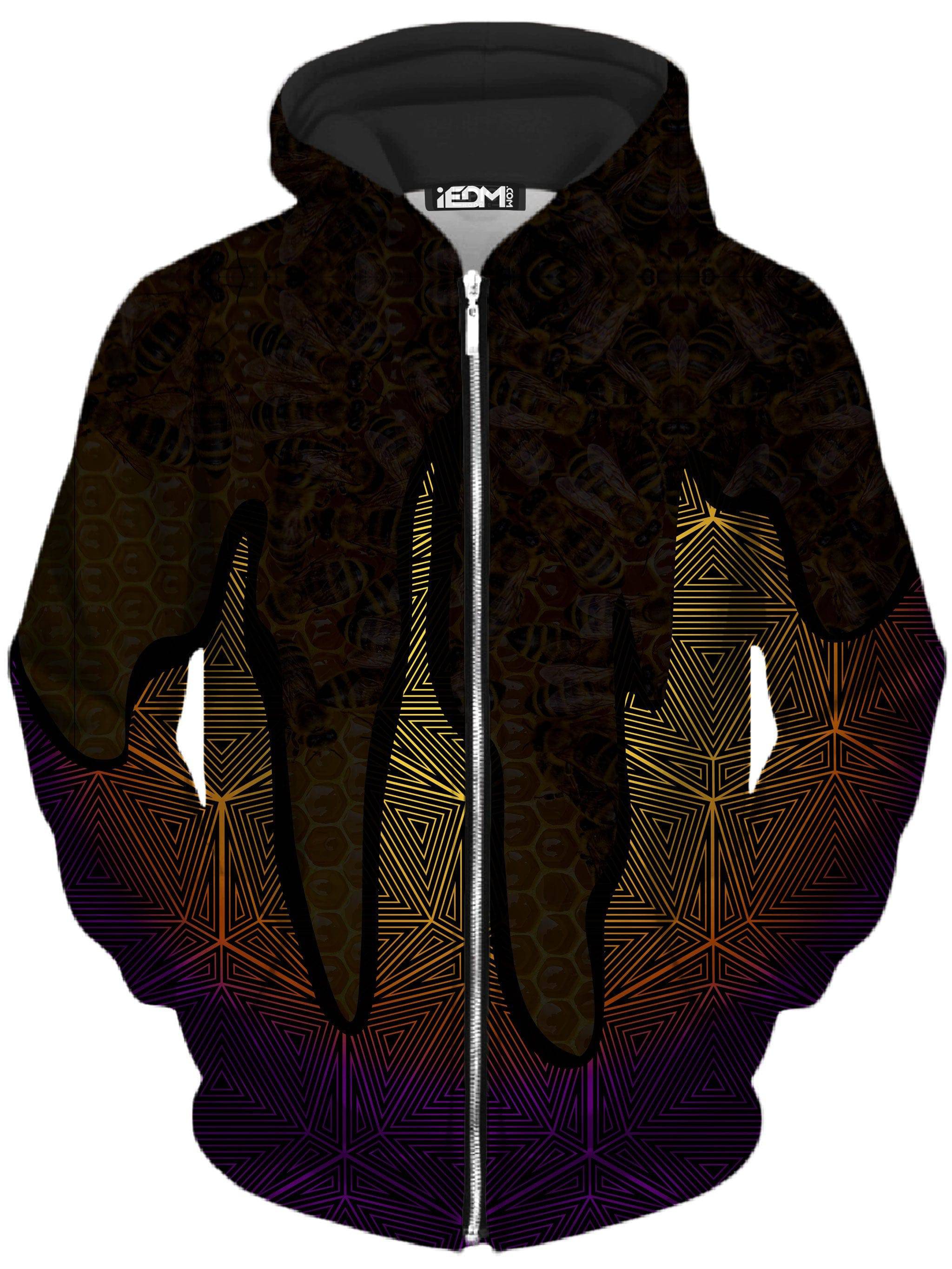 Hallucinations Golden Honey Unisex Zip-Up Hoodie