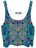 Holographic Hexagon Crop Top