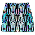 Holographic Hexagon Weekend Shorts