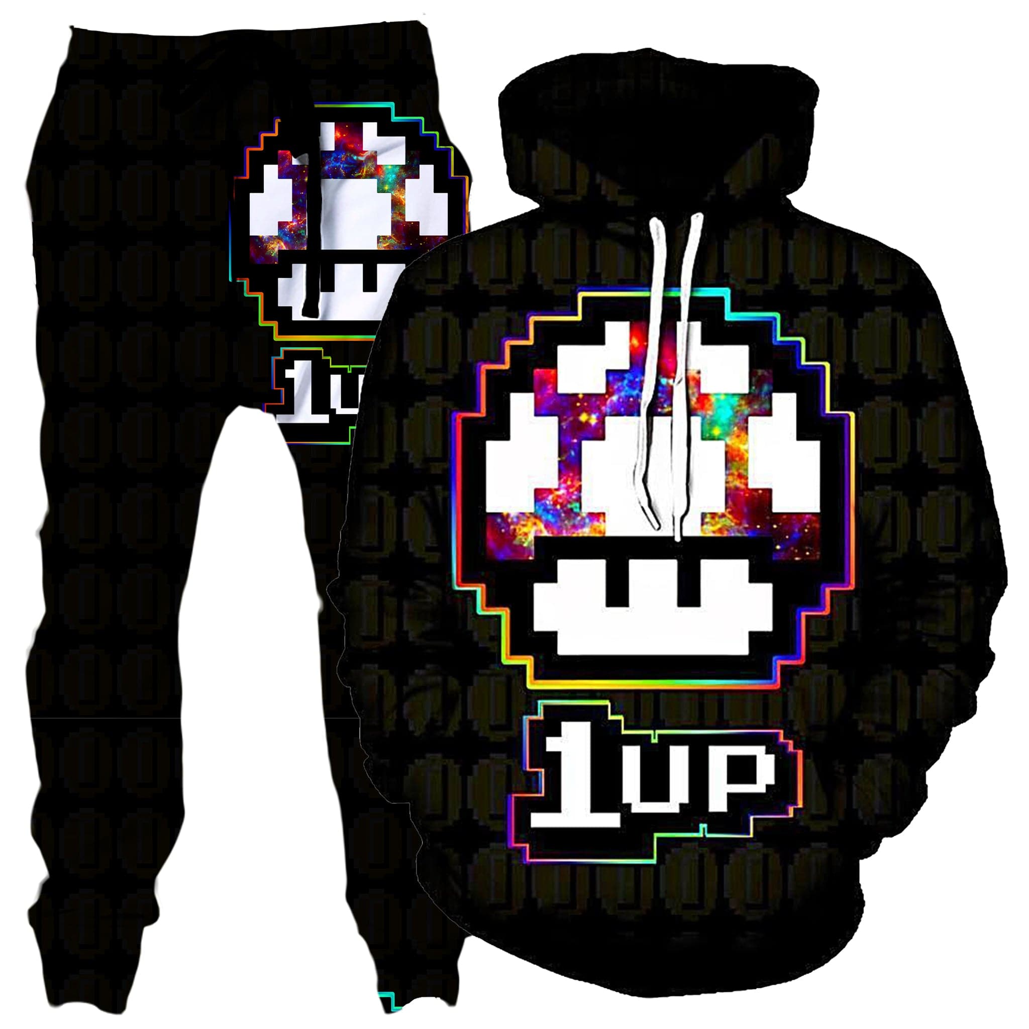 Level Up Mushroom Hoodie and Joggers Combo