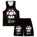 Level Up Mushroom Men's Tank and Shorts Combo