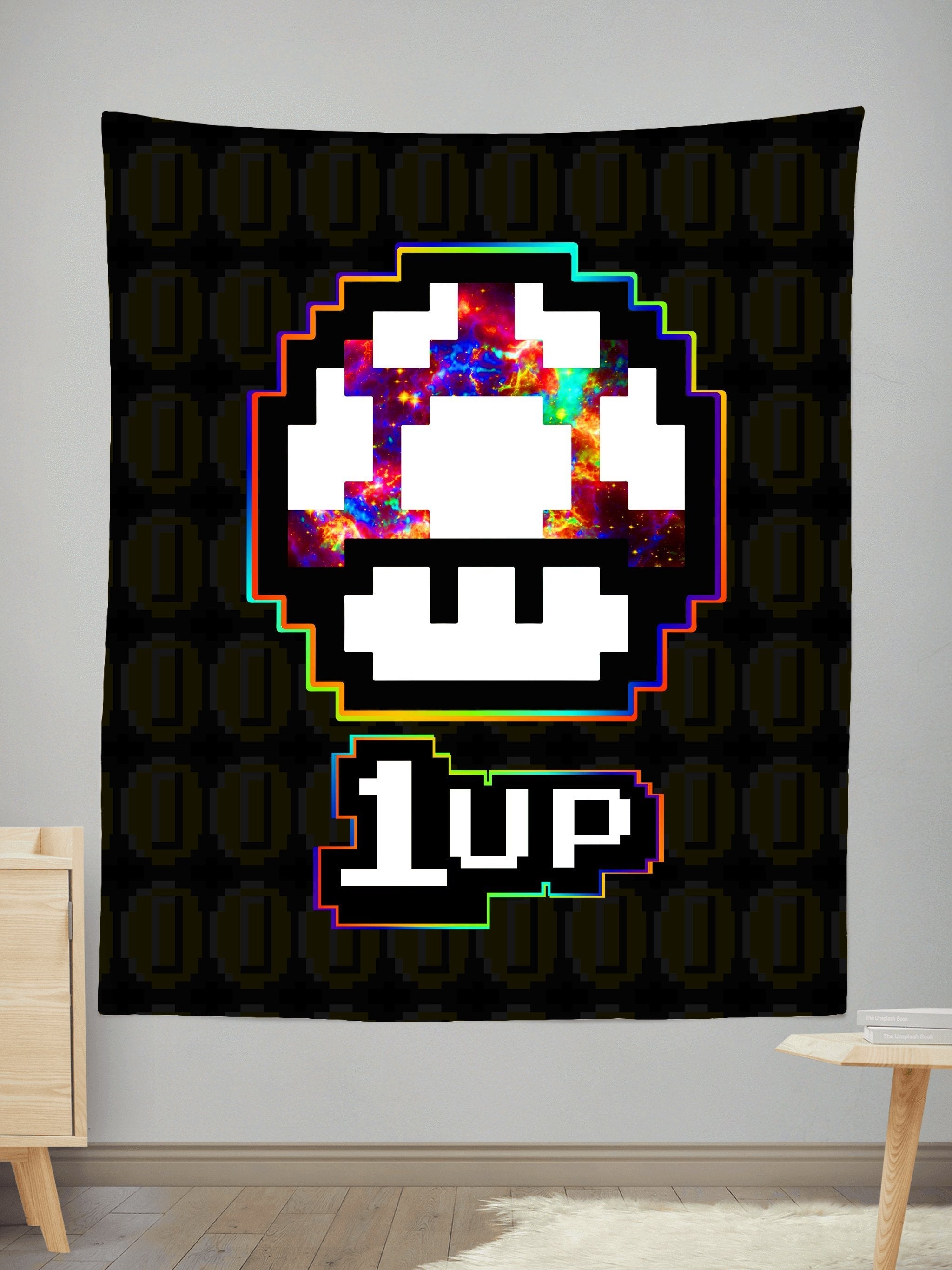 Level Up Mushroom Tapestry