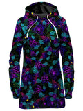 Light Night Floral Hoodie Dress
