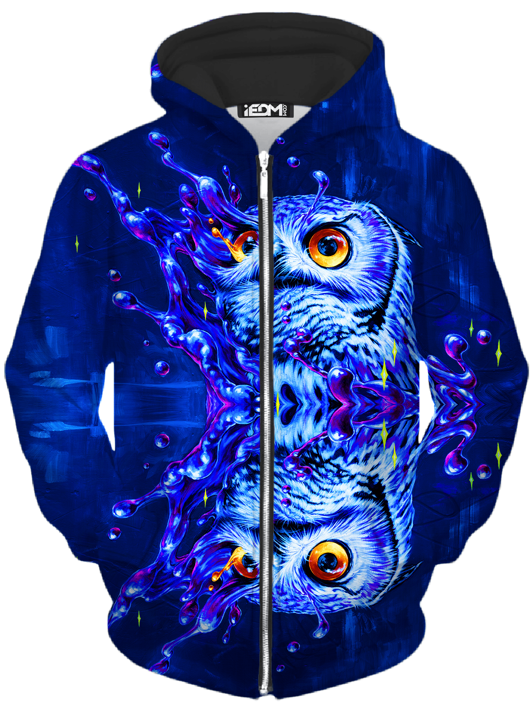 Lucid Owl Unisex Zip-Up Hoodie