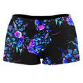 Midnight Garden High-Waisted Women's Shorts