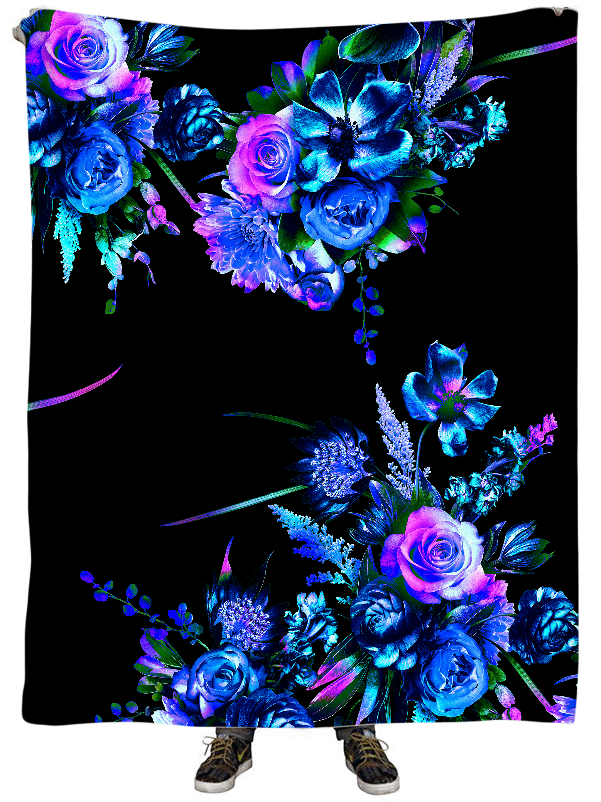 Midnight Garden Plush Blanket