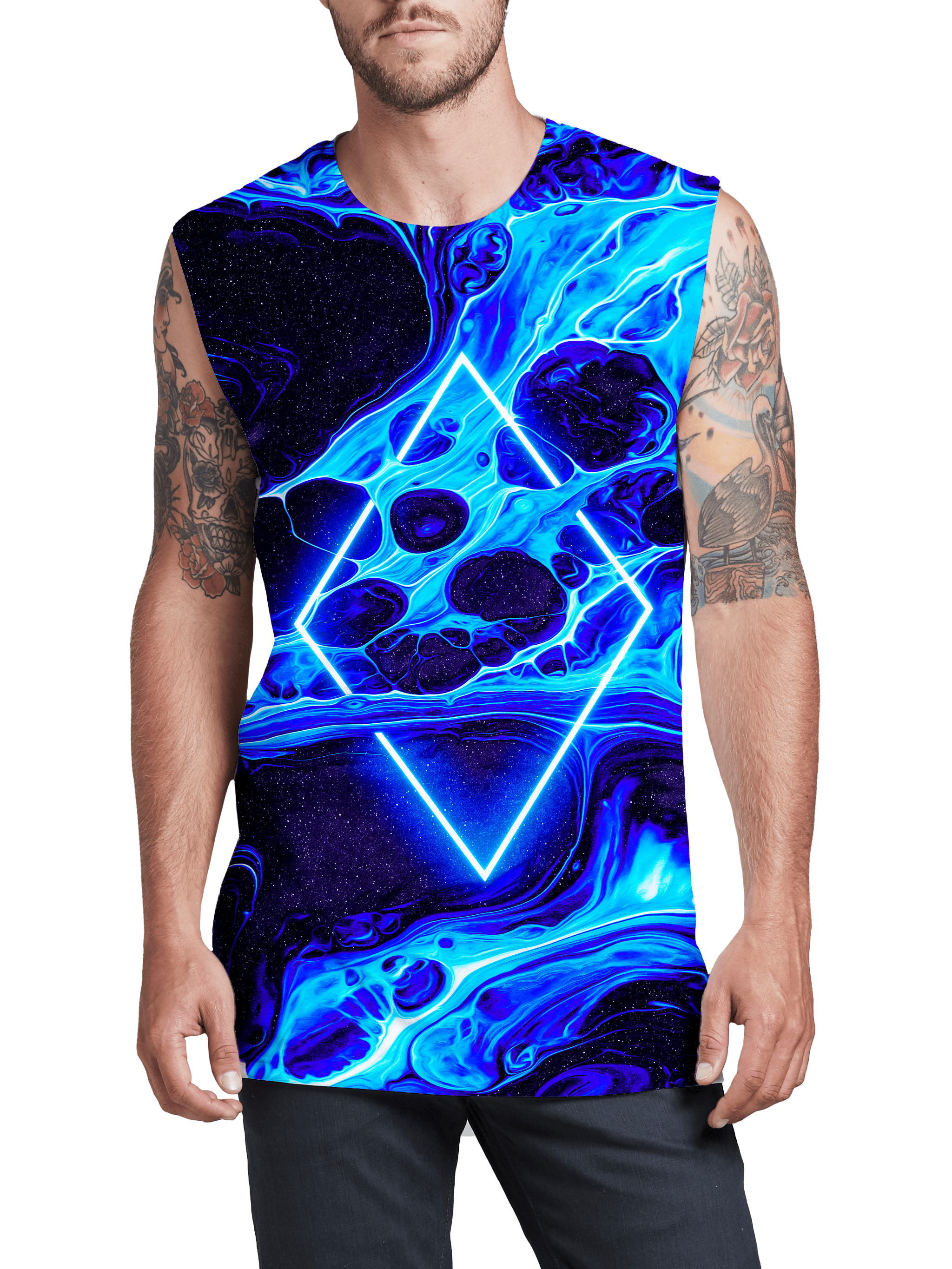 Portal Home Blue Men's Muscle Tank