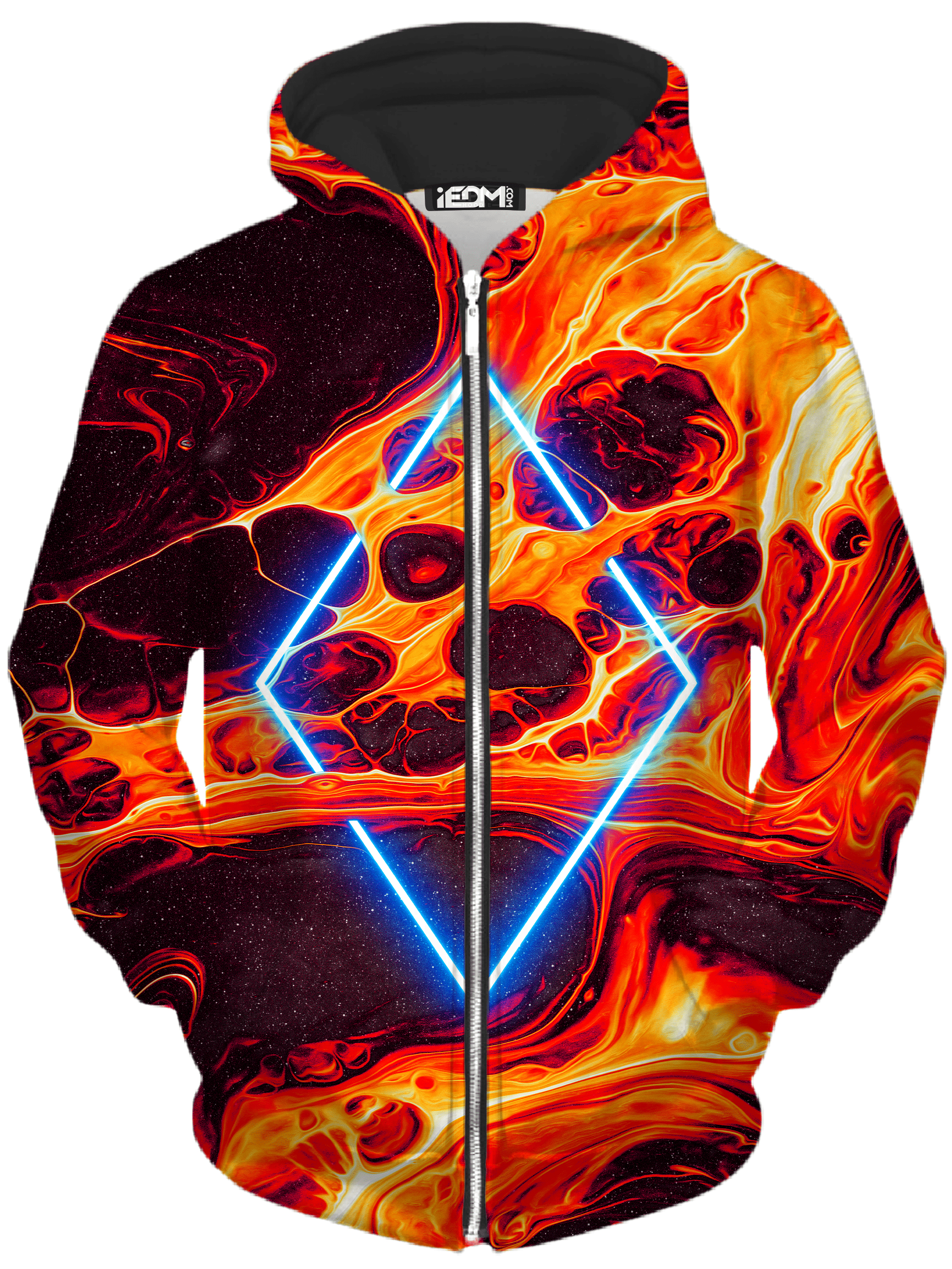 Portal Home Orange Unisex Zip-Up Hoodie