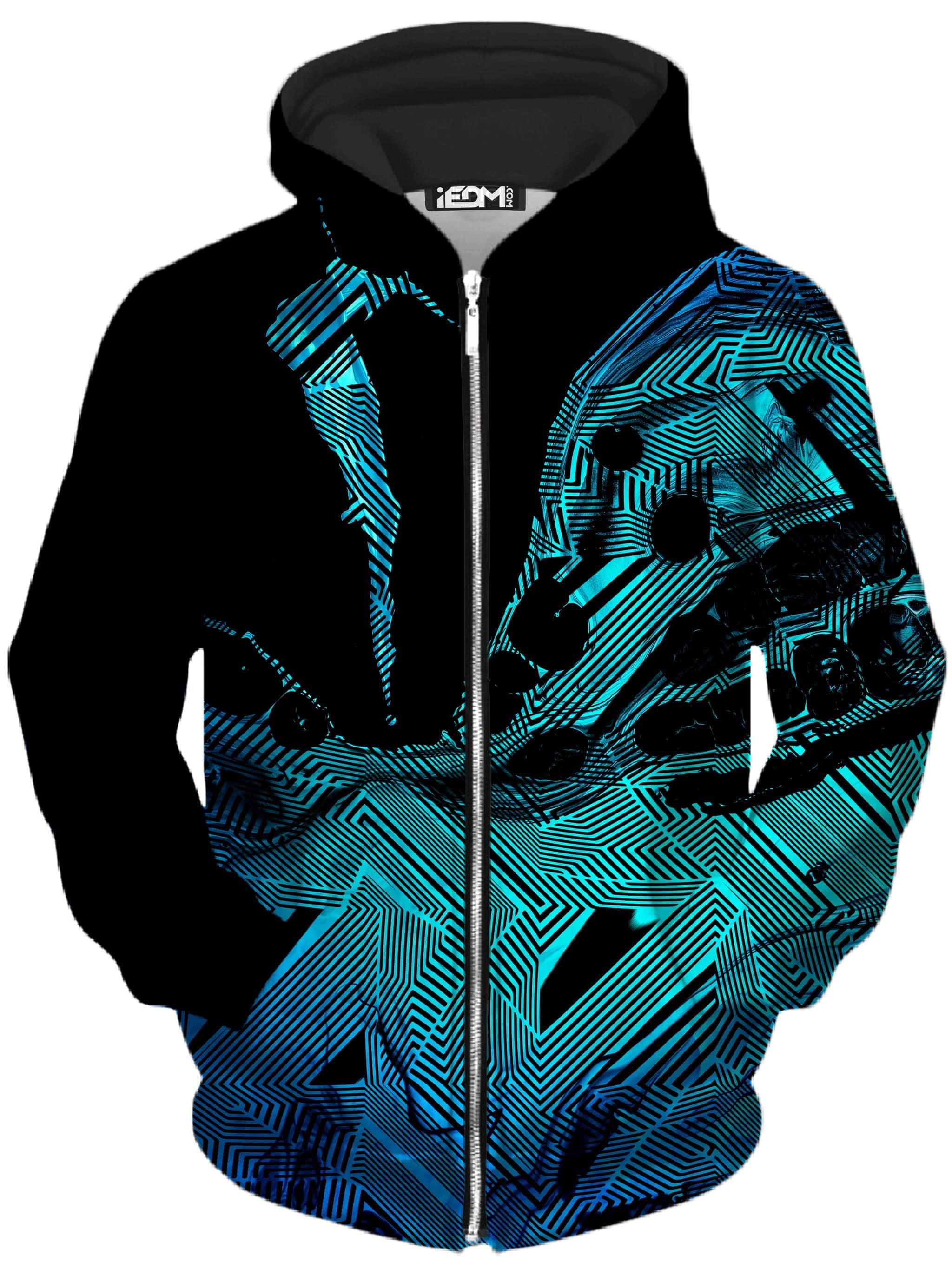 Primordial Flow  Unisex Zip-Up Hoodie