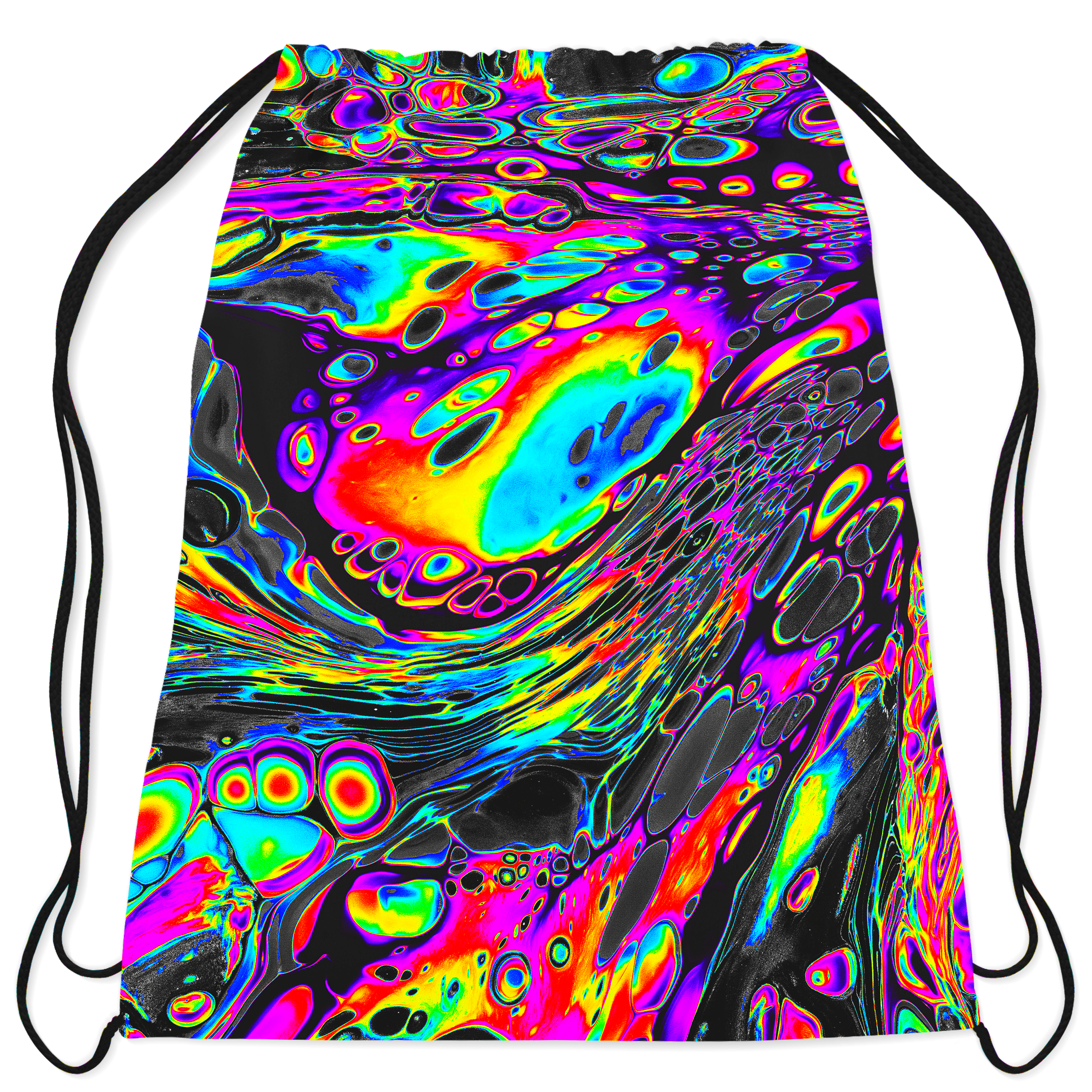 Rainbow Magma Drawstring Bag