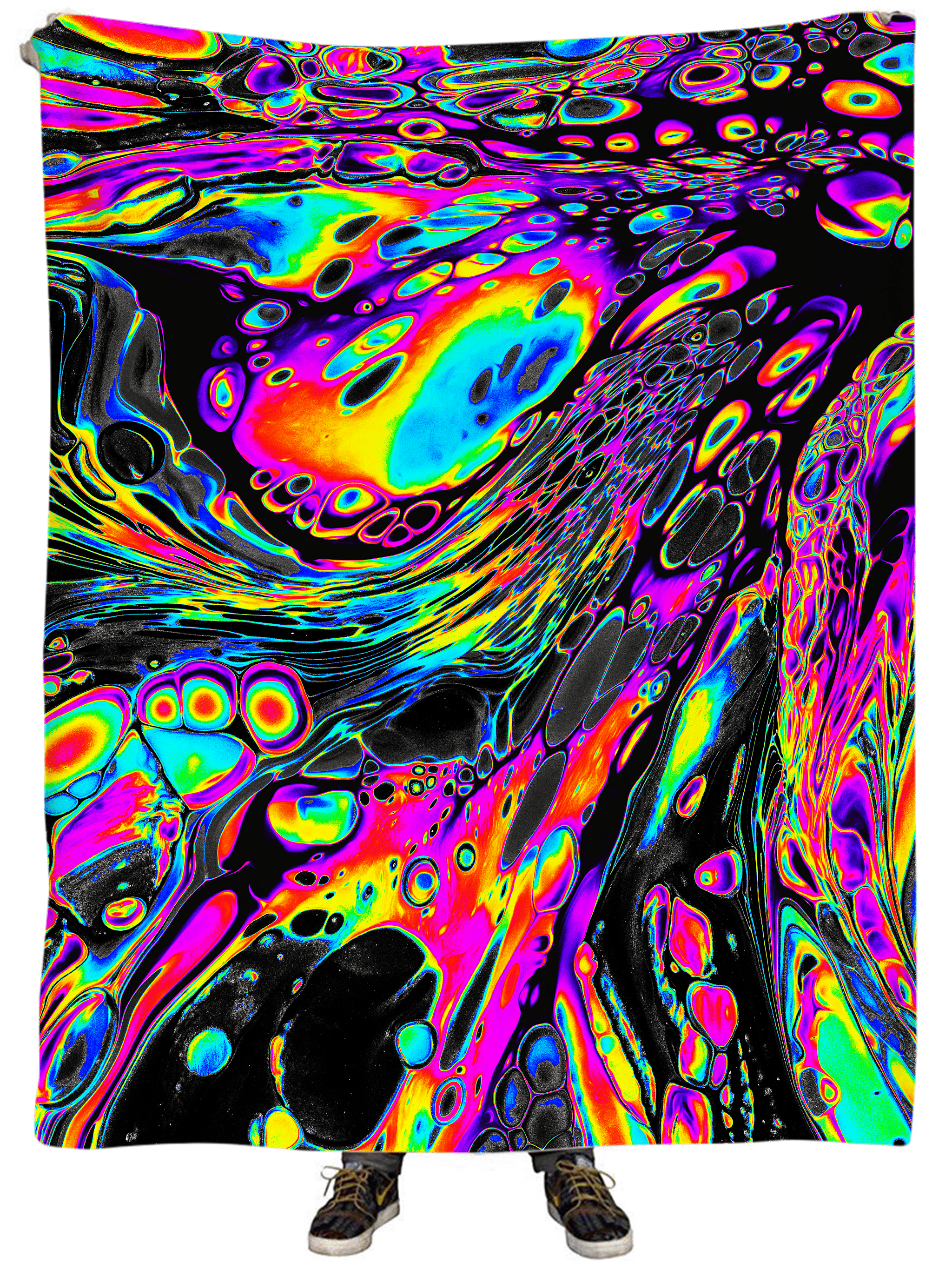 Rainbow Magma Plush Blanket
