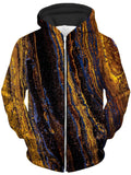 Tiger's Eye Unisex Zip-Up Hoodie