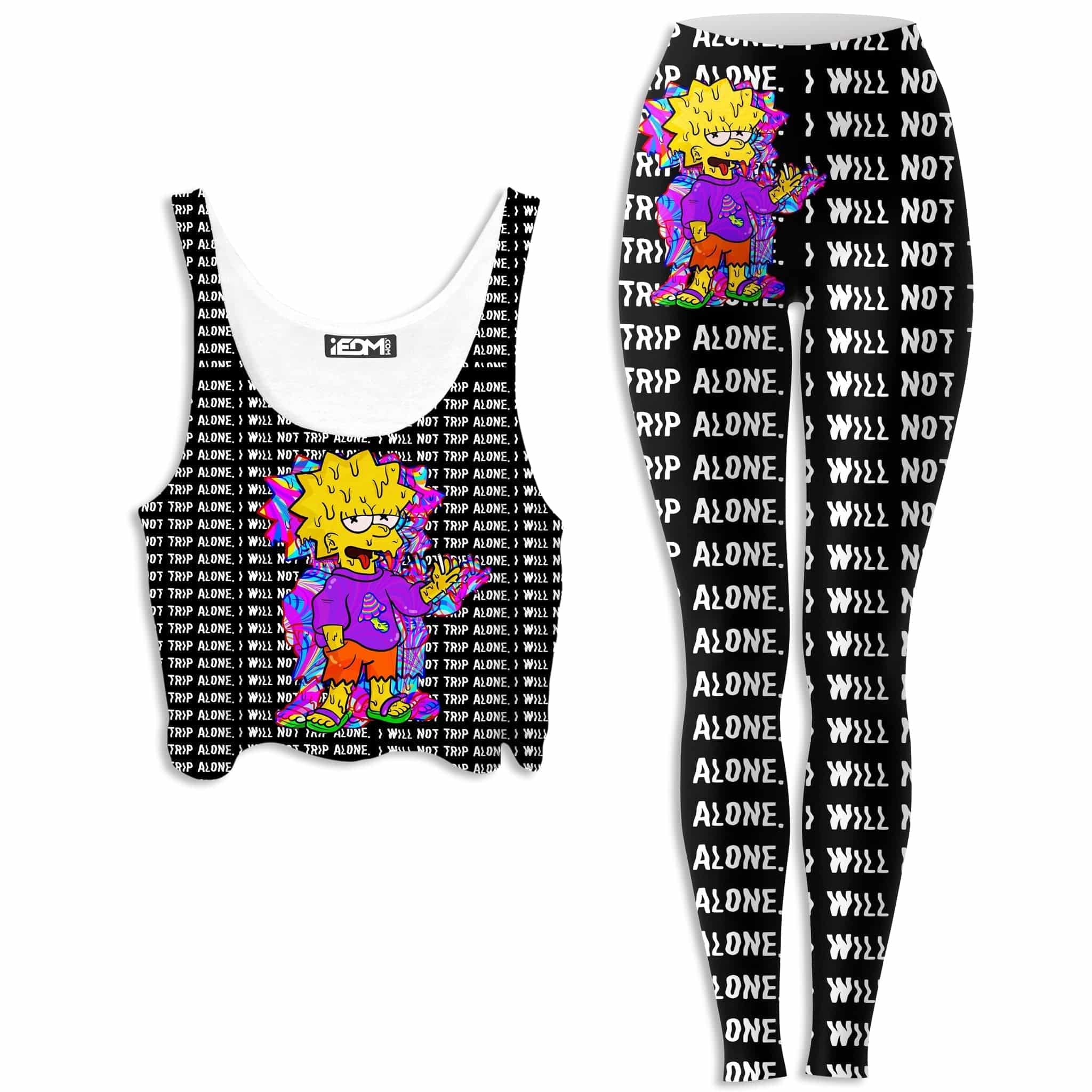 Tripping with Her Crop Top and Leggings Combo