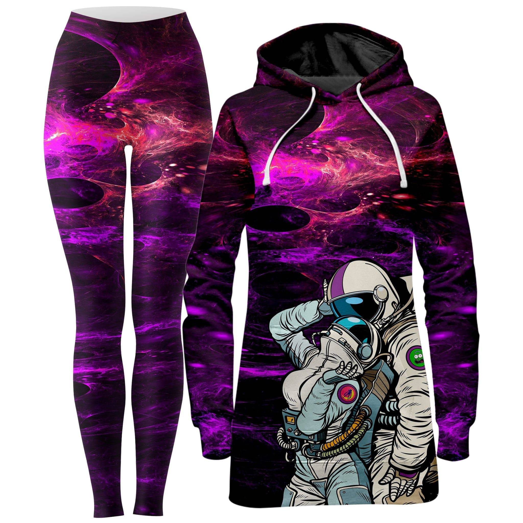 We Landed Hoodie Dress and Leggings Combo