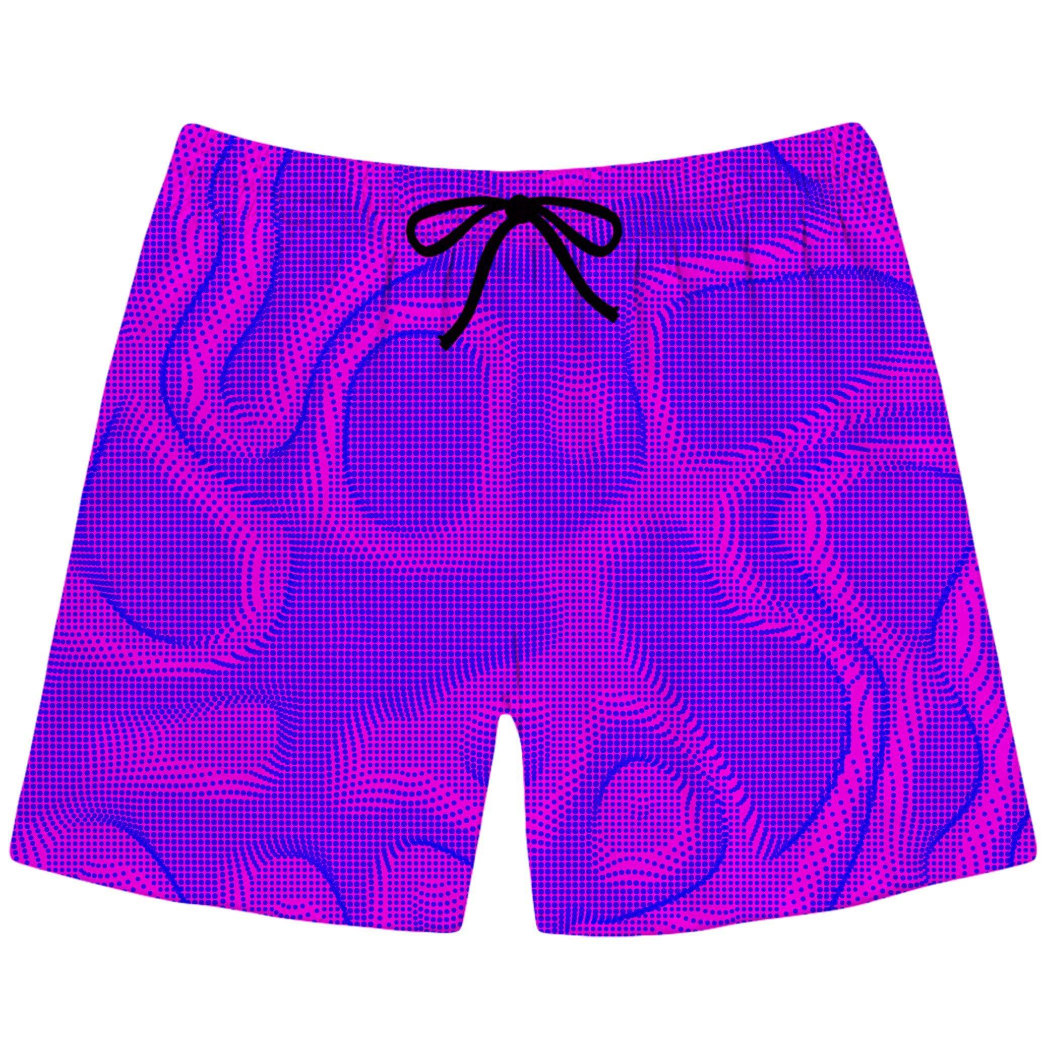 Wild Berry Halftone Swim Trunks