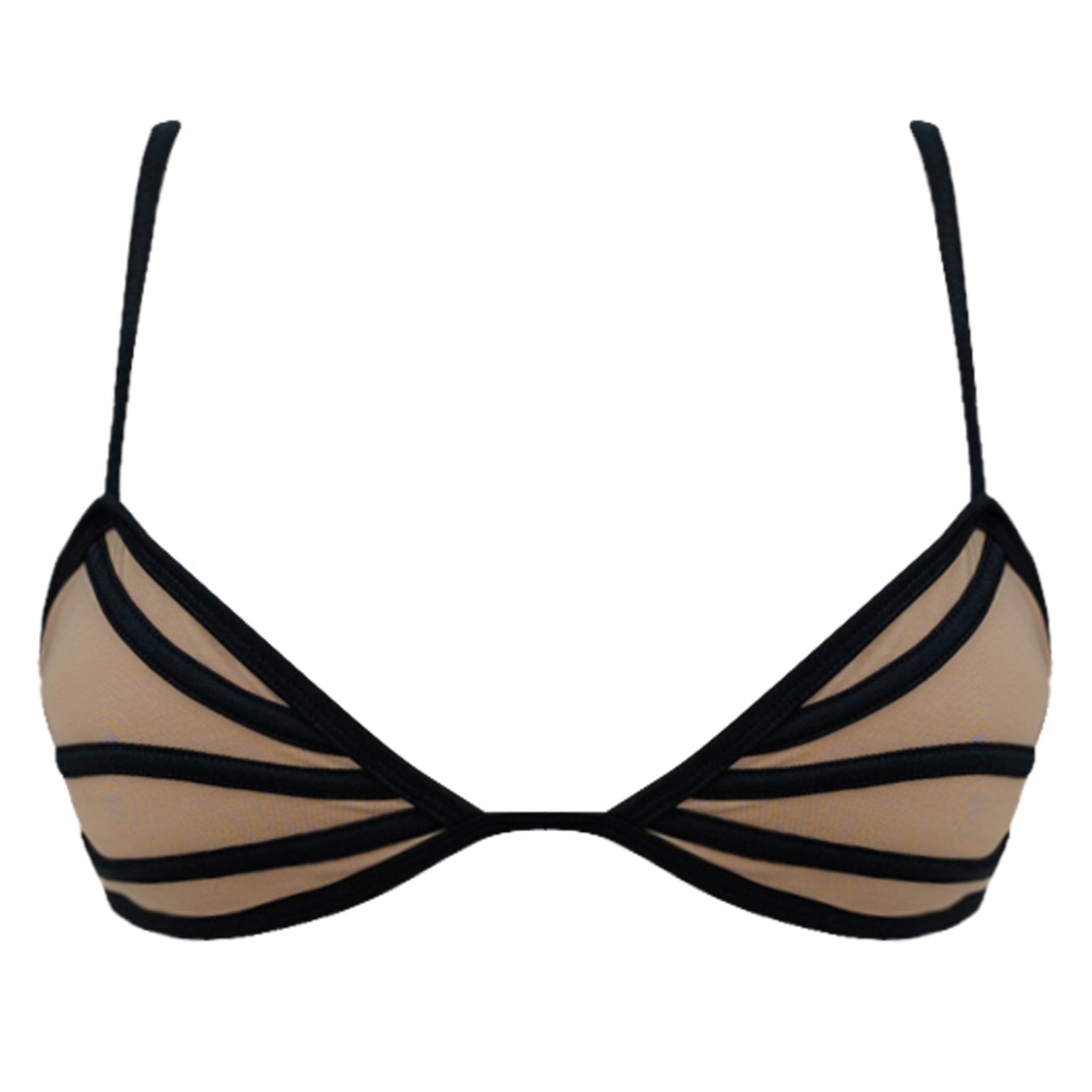 Nola in Black Mesh Top