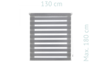 Estor Enrollable 130X180 GRIS Noche y Día EASY FIX