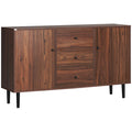 Vintage Sideboard with 3 Drawers & Adjustable Shelves,  Rustic Brown