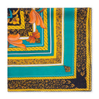 Floral Square Silk Scarf Olaya