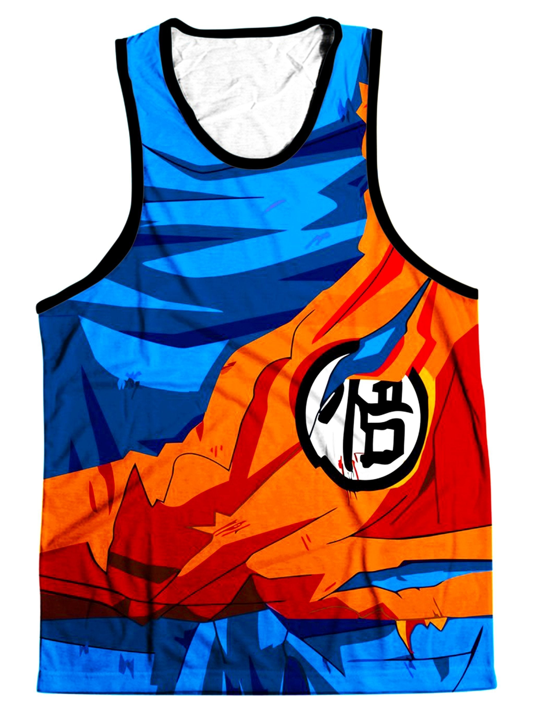 Battle Damaged Goku Armor Men's Tank