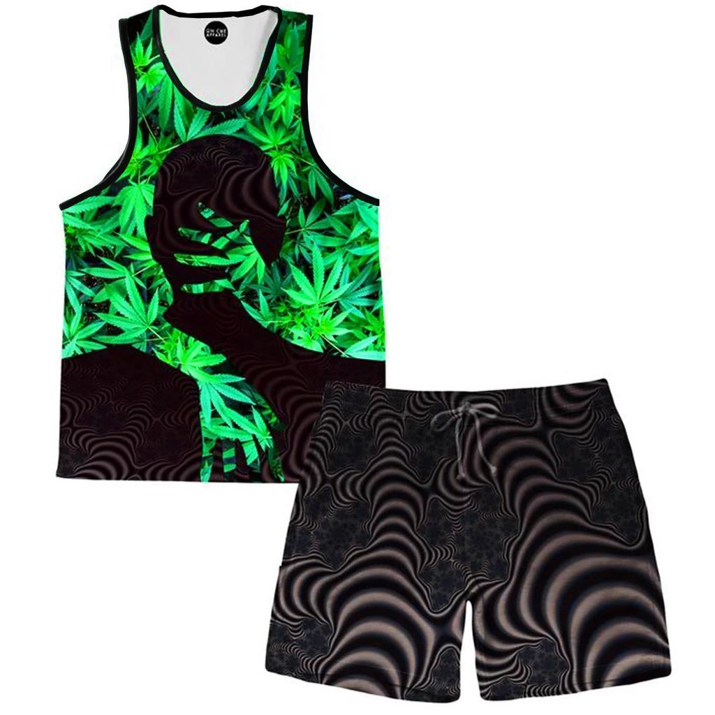 Ganja Love Tank and Shorts Combo