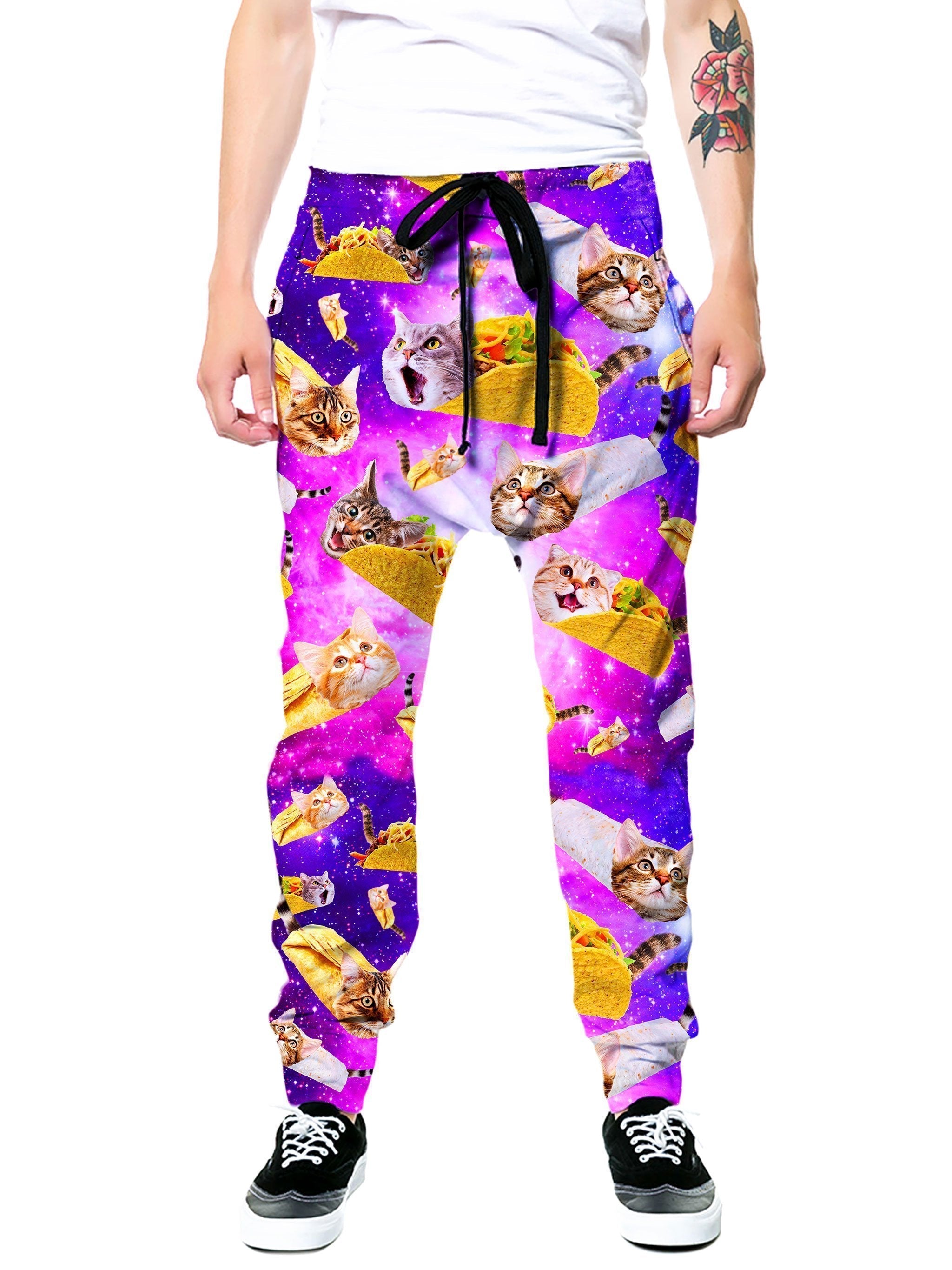 Tacos and Cats Purple Joggers