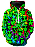 Trippy Green Martian Unisex Hoodie