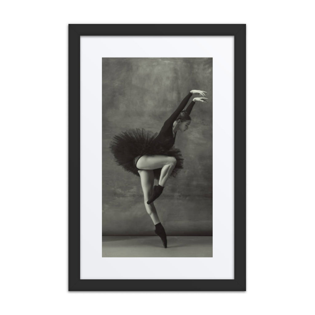 Onyx Elegance | Dance-Art Framed Poster #76 (23.5" H x 17.5" W)