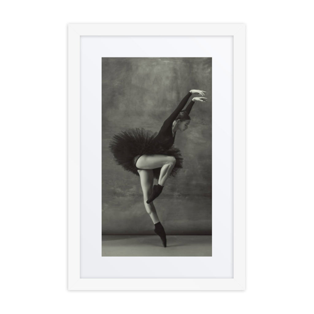 Onyx Elegance | Dance-Art Framed Poster #76 (23.5" H x 17.5" W)