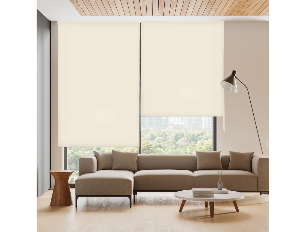 Cortina enrollable 180x250 BEIGE Poliéster Translúcido