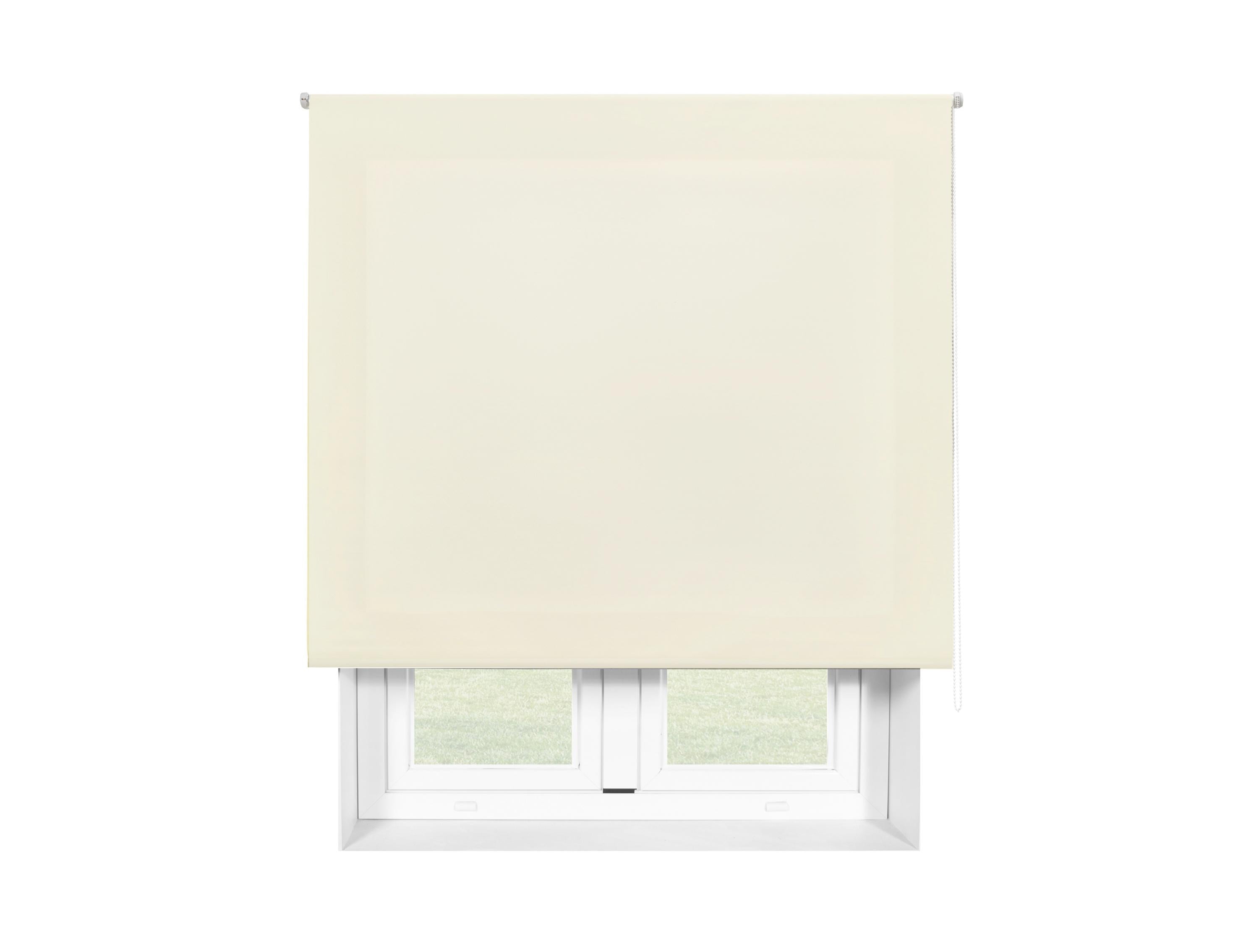 Cortina enrollable 180x250 BEIGE Poliéster Translúcido