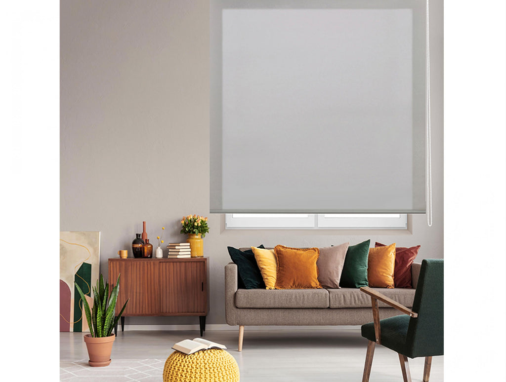 Estor Enrollable 90X175 PLATA Poliéster Translúcido