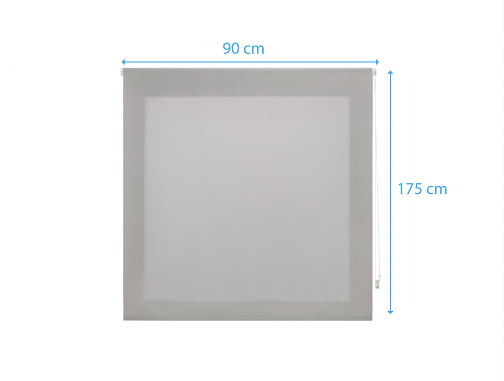 Estor Enrollable 90X175 PLATA Poliéster Translúcido