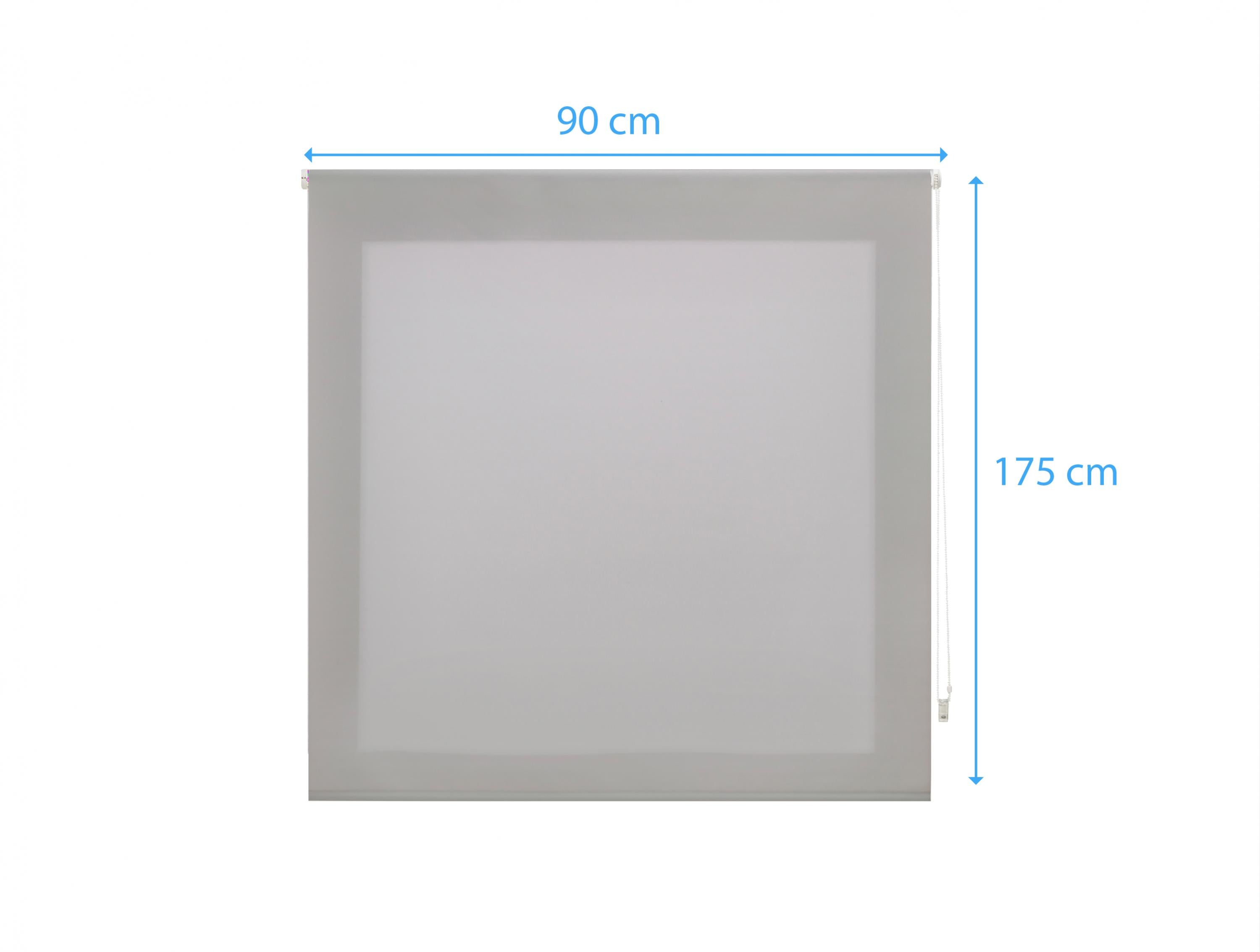 Estor Enrollable 90X175 PLATA Poliéster Translúcido