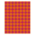 Orange Pink Clovers Hand Tufted Rug