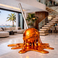 OSO Stainless Steel Maison Melt Sculpture - Height: 36 inch (91 cm) / Orange