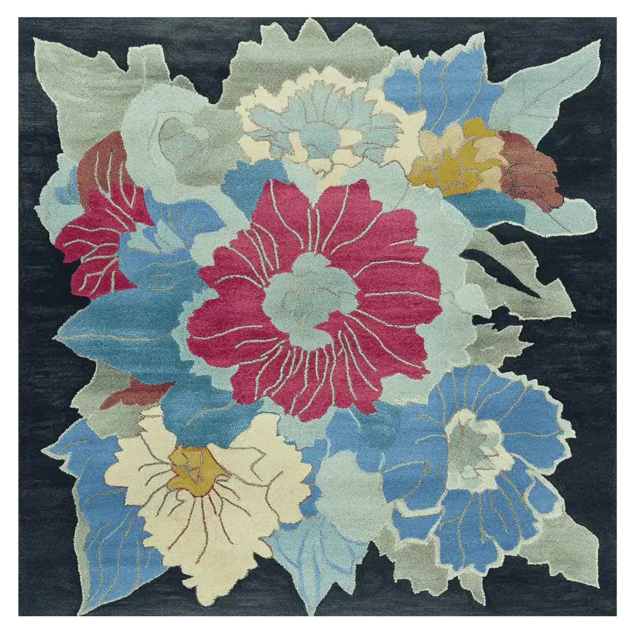 Organic Flame Garden Hand Tufted Rug