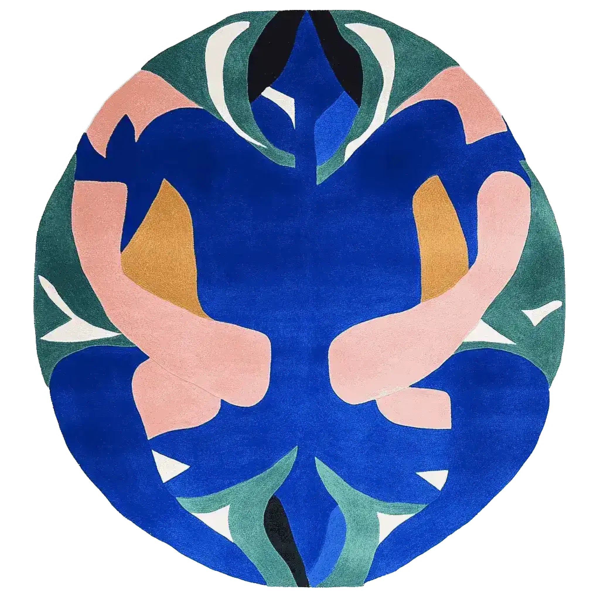 Organic Flow Story Hand Tufted Round Rug