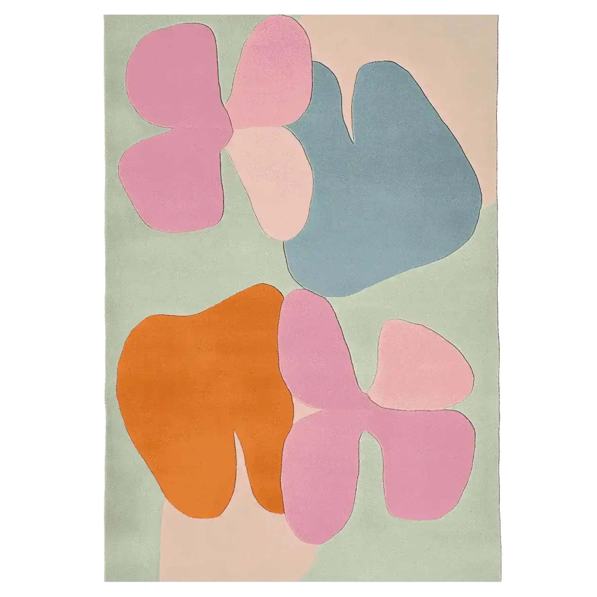Organic Form Language Hand Tufted Rug