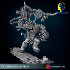 Ork Warboss with battle claw, MeshBrain Lab
