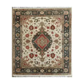 Ornamental Floral Hand Knotted Area Rug