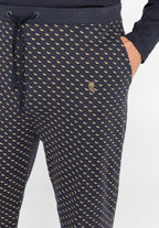 Pantalón Pijama Hombre Largo Algodón Punto Cuadros - Azul 8510_39