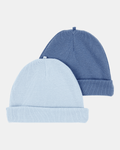 Pack 2 gorros con diseño azul