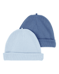 Pack 2 gorros con diseño azul