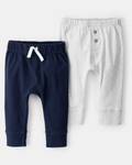 Pack 2 pantalones de algodón, distintos diseños