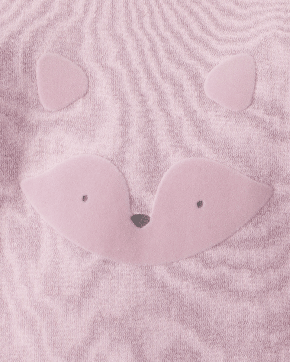 Pack 4 bodies de manga larga con koalas y zorros lila/rosa