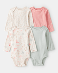 Pack 4 bodies manga larga estilo cowgirl y rayas