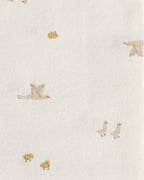 Pack 4 mantas recibidoras diseño cigüeñas