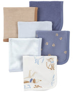 Pack 6 babas azul con estampados